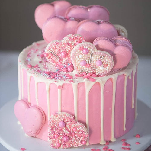 Scatola per torta con fiori rosa viola - Torta di compleanno Emirati Arabi  Uniti - Consegna a Dubai - Ordina ONLINE - The Perfect Gift® Dubai