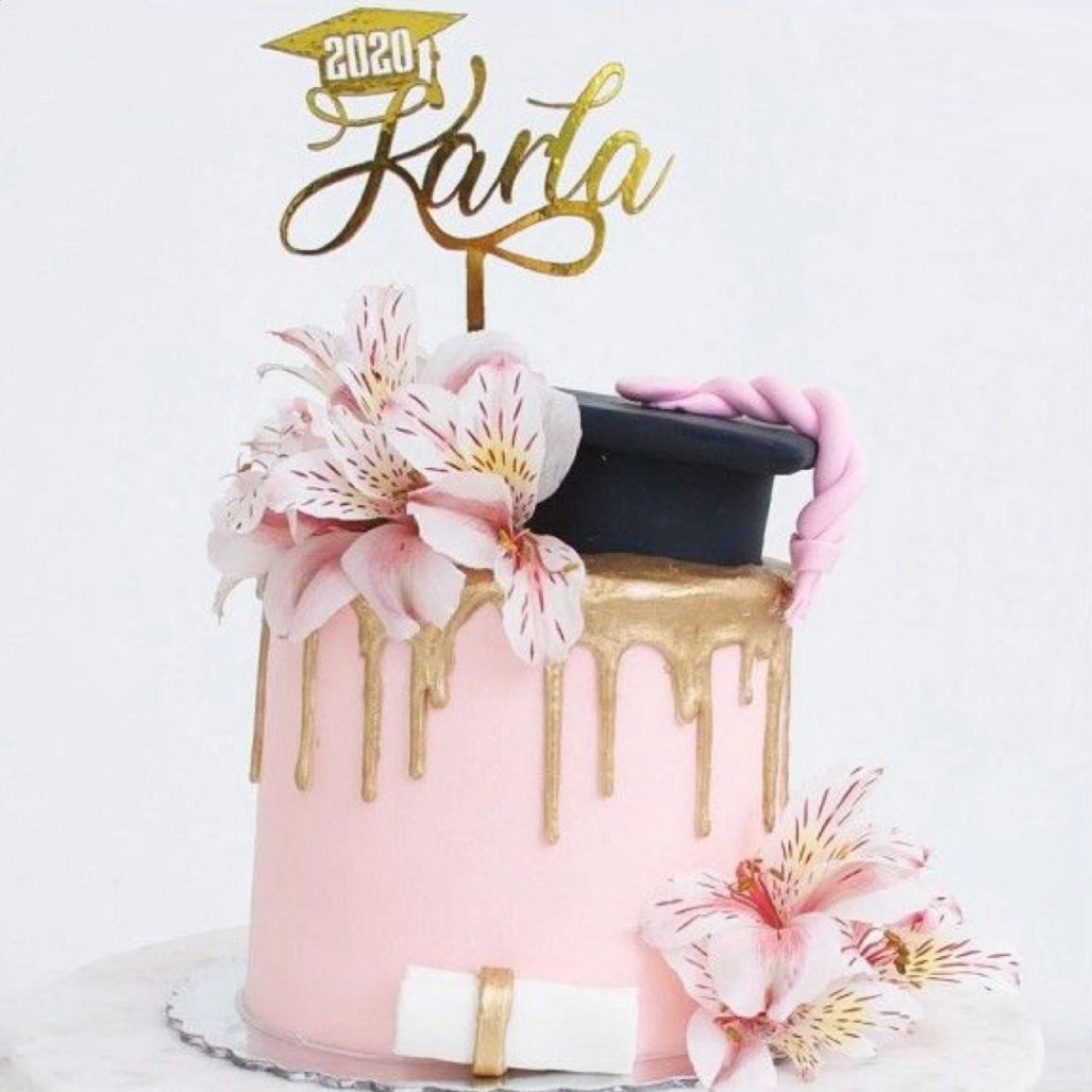 Pink Graduation Cakes Graduation Cake
