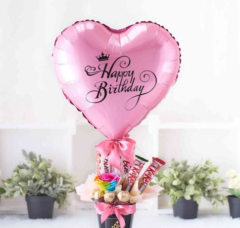 Pink Heart Shape Balloon Dubai