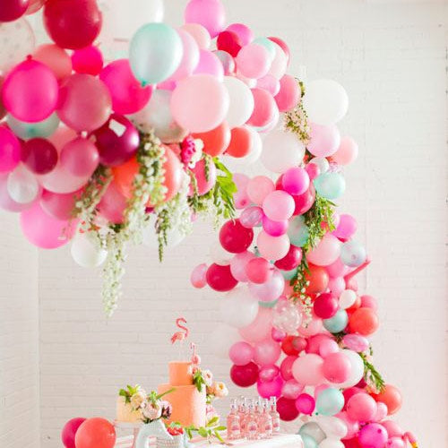 Birthday Gal's Pink Balloon Decor - Dubai