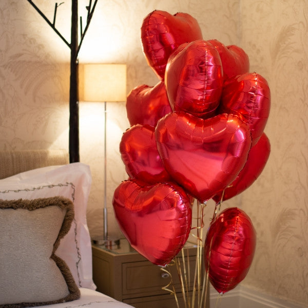 10 Valentine Heart Balloon -Dubai