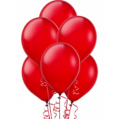 Red Helium Balloons Dubai
