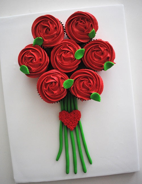 Red Roses Cupcakes Bouquet