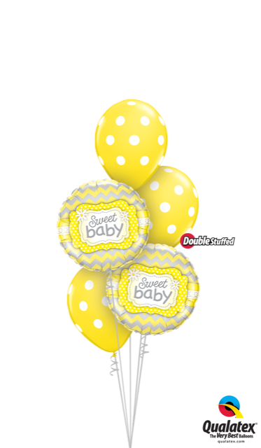 Sweet Baby Yellow Balloon Bouquet Dubai