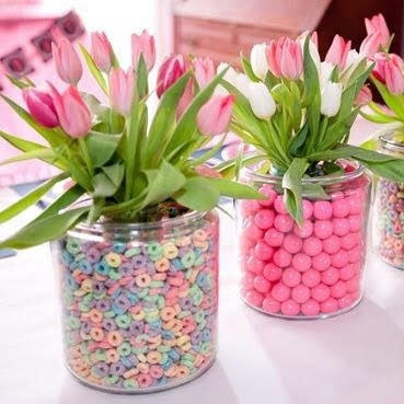 Tulip & Candy Party Event Centerpieces UAE