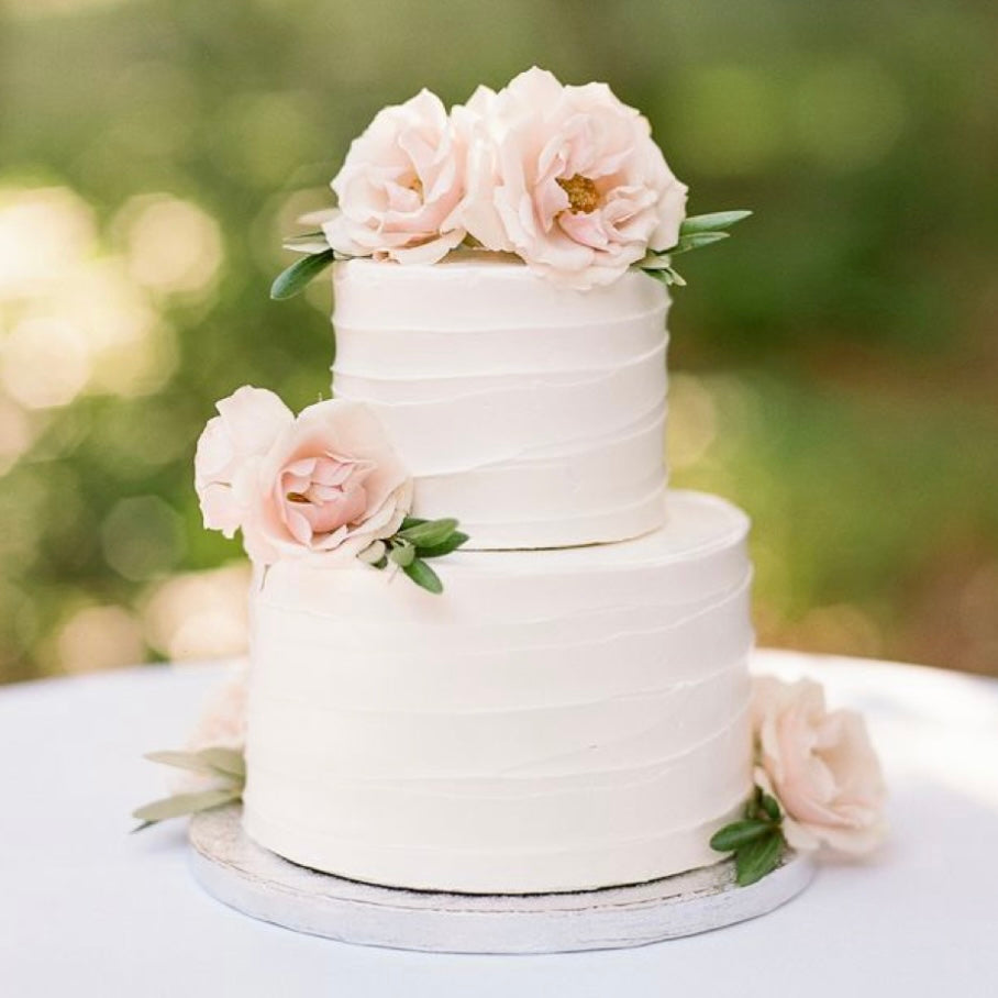 2 Tier Rustic Wedding Cake Course - Fifi's Cakery