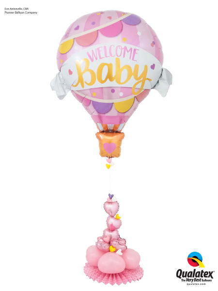 Welcome Baby Pink Hot-Air Balloon Dubai