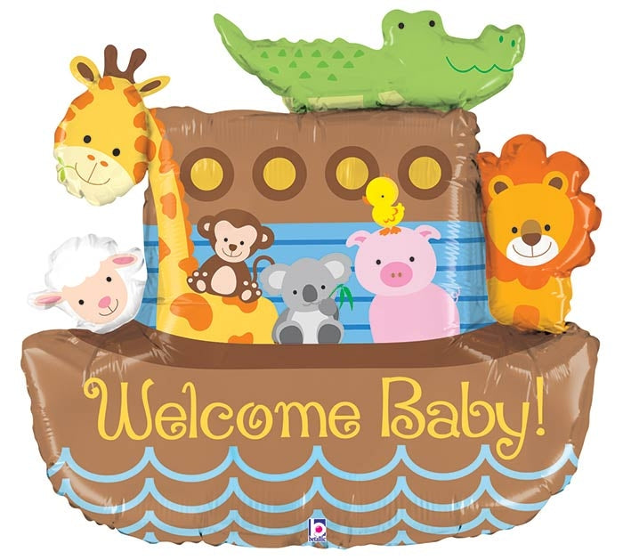 Welcome Baby Noah's Ark Shape Balloon Dubai